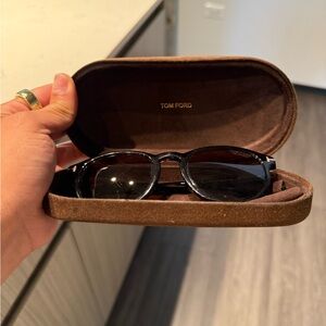 Tom Ford Brown Vintage-Inspired Sunglasses
